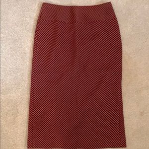 J Crew Maroon Pencil Skirt
